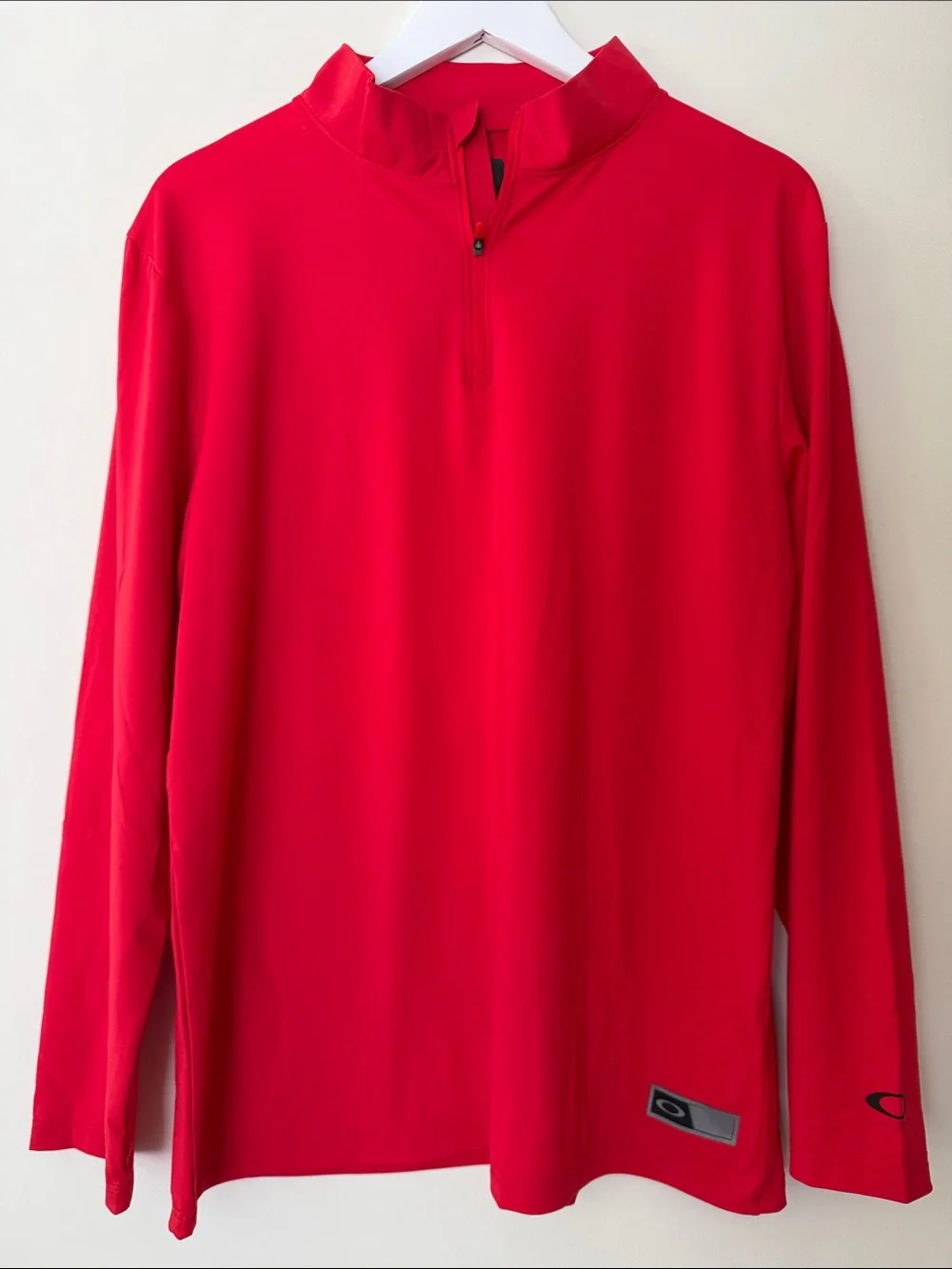 Oakley Men's Hydrolix Team Issue Podium Red Zip-Up Pullover size M NWT